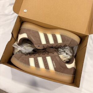 Adidas Campus Brown and Cream Sneakers